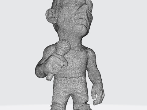 Eminem Stylized High-Poly 3D Print Model 3D Model