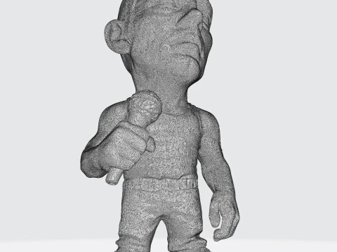 Eminem Stylized High-Poly 3D Print Model 3D Model