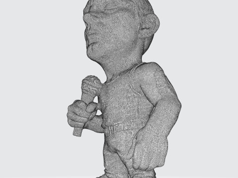 Eminem Stylized High-Poly 3D Print Model 3D Model
