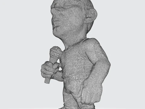Eminem Stylized High-Poly 3D Print Model 3D Model