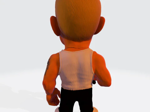 Eminem Stylized High-Poly 3D Print Model 3D Model