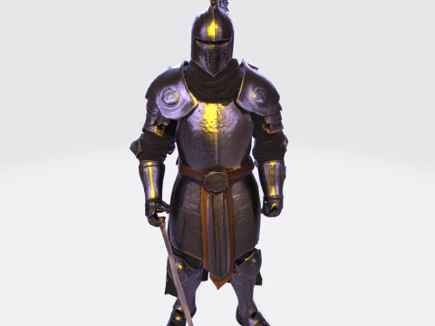 Knight Sentinel Ultra High Poly 3D Print Model 3D print model 3D Model