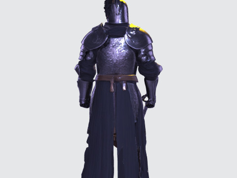 Knight Sentinel Ultra High Poly 3D Print Model 3D print model 3D Model