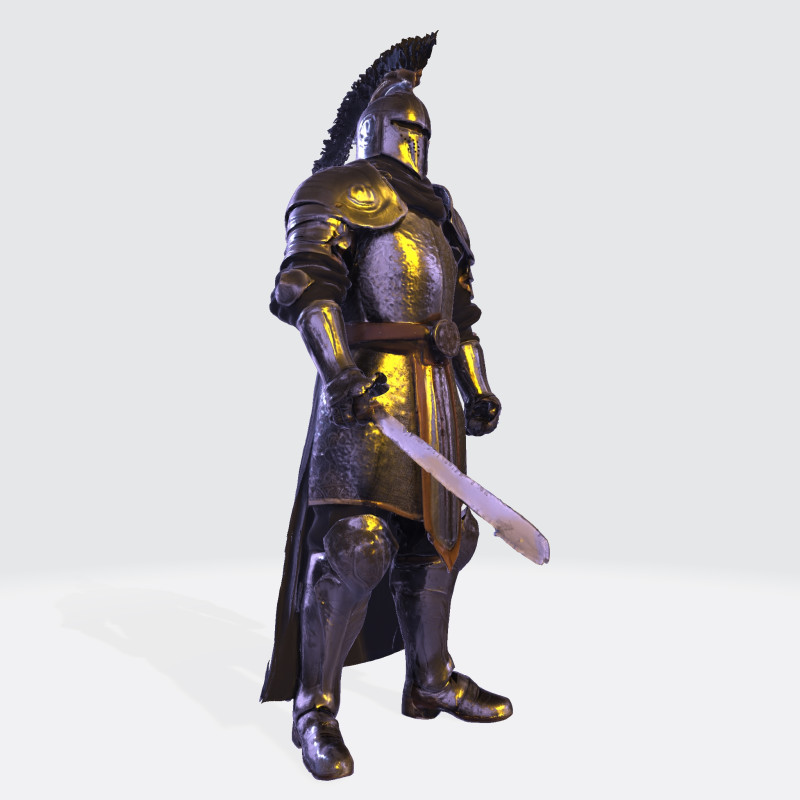 Knight Sentinel Ultra High Poly 3D Print Model 3D print model 3D Model .c4d .max .obj .3ds .fbx .stl .blend