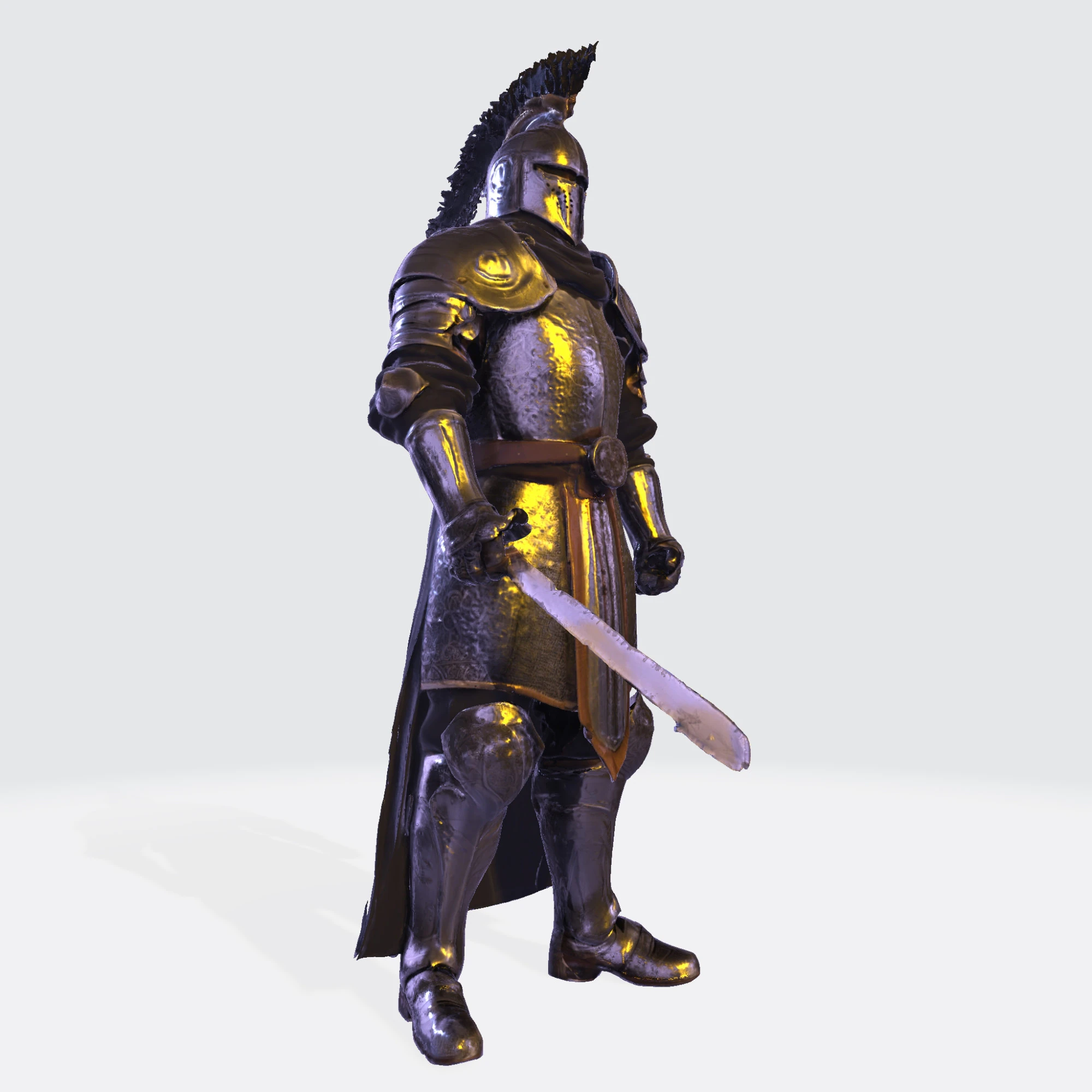 Knight Sentinel Ultra High Poly 3D Print Model 3D print model 3D Model .c4d .max .obj .3ds .fbx .stl .blend 