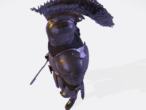 Knight Sentinel Ultra High Poly 3D Print Model 3D print model 3D Model