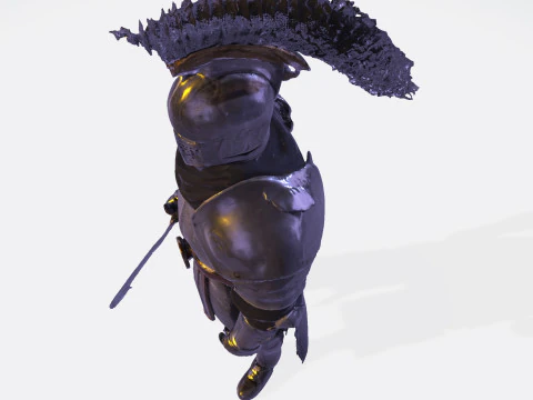 Knight Sentinel Ultra High Poly 3D Print Model 3D print model 3D Model