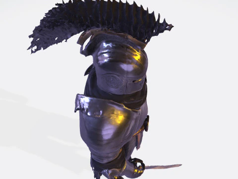 Knight Sentinel Ultra High Poly 3D Print Model 3D print model 3D Model