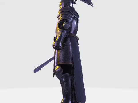 Knight Sentinel Ultra High Poly 3D Print Model 3D print model 3D Model