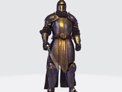 Knight Sentinel Ultra High Poly 3D Print Model 3D print model 3D Model
