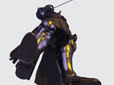 Knight Sentinel Ultra High Poly 3D Print Model 3D print model 3D Model
