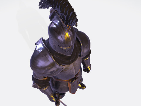 Knight Sentinel Ultra High Poly 3D Print Model 3D print model 3D Model
