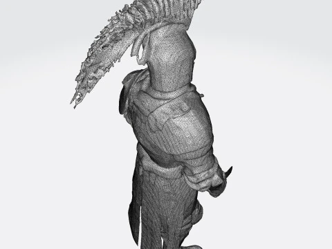 Knight Sentinel Ultra High Poly 3D Print Model 3D print model 3D Model
