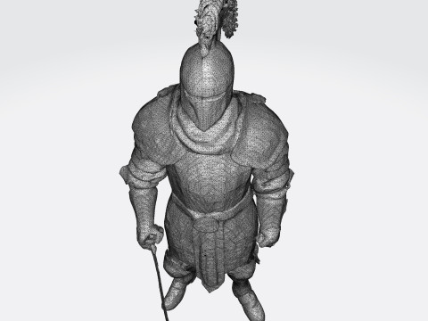 Knight Sentinel Ultra High Poly 3D Print Model 3D print model 3D Model