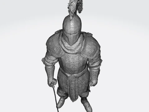 Knight Sentinel Ultra High Poly 3D Print Model 3D print model 3D Model