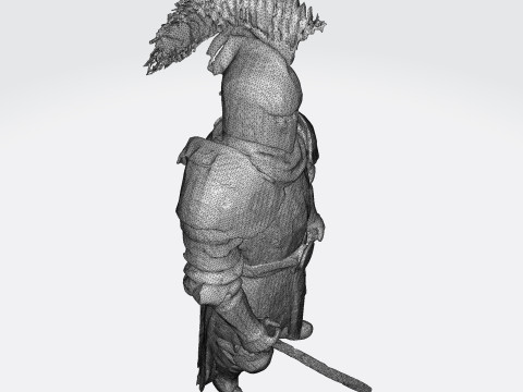 Knight Sentinel Ultra High Poly 3D Print Model 3D print model 3D Model