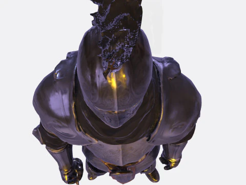 Knight Sentinel Ultra High Poly 3D Print Model 3D print model 3D Model