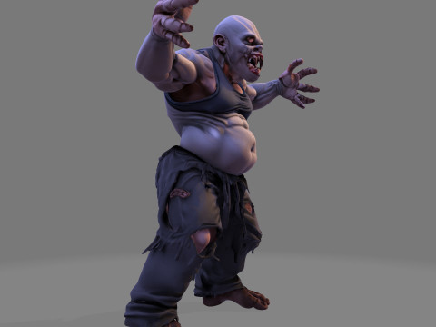Horror Monster HighPoly voor Halloween 3D-printmodel 3D Model