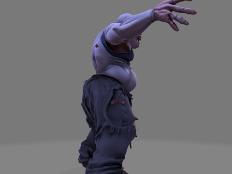Horror Monster HighPoly voor Halloween 3D-printmodel 3D Model