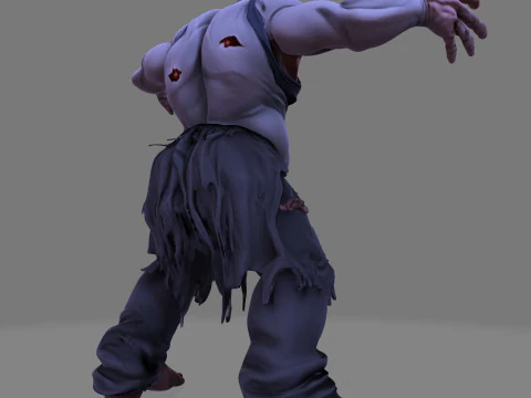 Horror Monster HighPoly para Halloween Modelo de impress&atilde;o 3D Modelo 3D