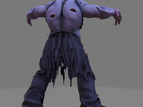 Horror Monster HighPoly voor Halloween 3D-printmodel 3D Model