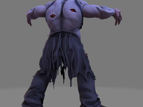 Horror Monster HighPoly para Halloween Modelo de impress&atilde;o 3D Modelo 3D