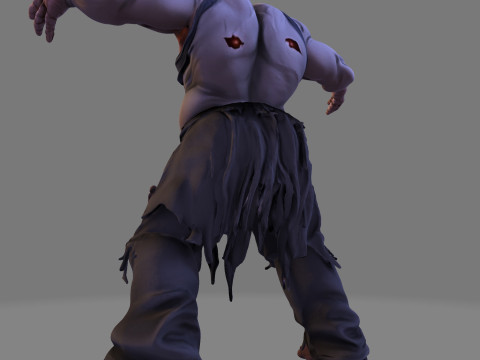 Horror Monster HighPoly voor Halloween 3D-printmodel 3D Model
