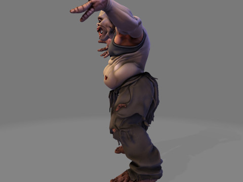 Horror Monster HighPoly voor Halloween 3D-printmodel 3D Model