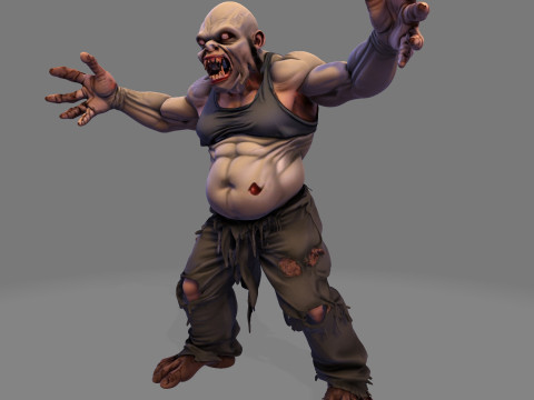 Horror Monster HighPoly voor Halloween 3D-printmodel 3D Model