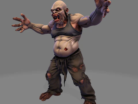 Horror Monster HighPoly para Halloween Modelo de impress&atilde;o 3D Modelo 3D