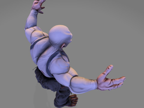 Horror Monster HighPoly voor Halloween 3D-printmodel 3D Model