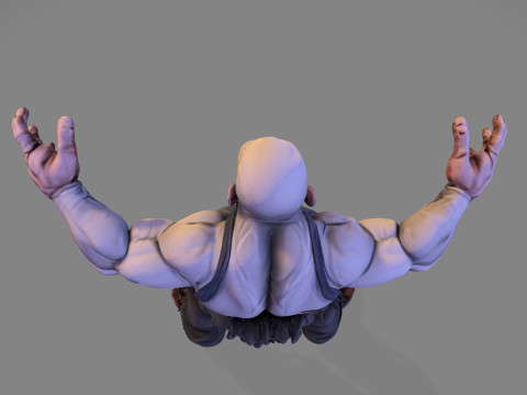 Horror Monster HighPoly voor Halloween 3D-printmodel 3D Model