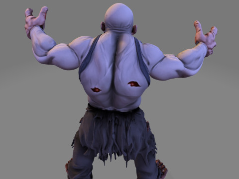Horror Monster HighPoly voor Halloween 3D-printmodel 3D Model