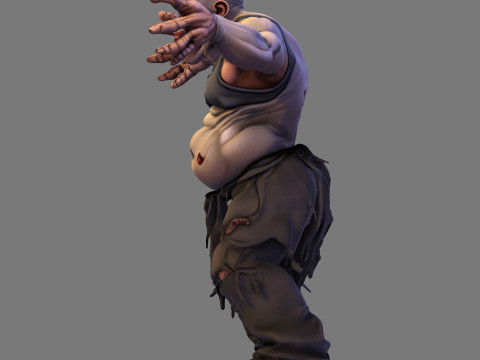 Horror Monster HighPoly voor Halloween 3D-printmodel 3D Model