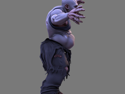 Horror Monster HighPoly voor Halloween 3D-printmodel 3D Model