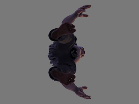 Horror Monster HighPoly voor Halloween 3D-printmodel 3D Model