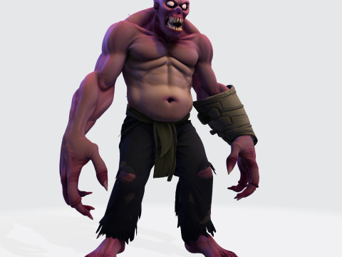 Model Cetak 3D Halloween Poli Tinggi Makhluk Horor Mengerikan untuk Tampilan Kolektor Model Cetak 3D