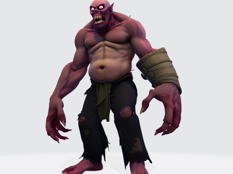 Model Cetak 3D Halloween Poli Tinggi Makhluk Horor Mengerikan untuk Tampilan Kolektor Model Cetak 3D