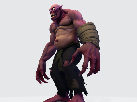 Model Cetak 3D Halloween Poli Tinggi Makhluk Horor Mengerikan untuk Tampilan Kolektor Model Cetak 3D