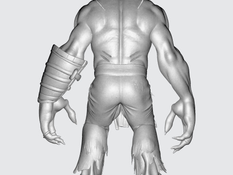 Model Cetak 3D Halloween Poli Tinggi Makhluk Horor Mengerikan untuk Tampilan Kolektor Model Cetak 3D