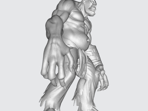 Model Cetak 3D Halloween Poli Tinggi Makhluk Horor Mengerikan untuk Tampilan Kolektor Model Cetak 3D