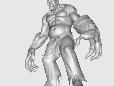 Model Cetak 3D Halloween Poli Tinggi Makhluk Horor Mengerikan untuk Tampilan Kolektor Model Cetak 3D