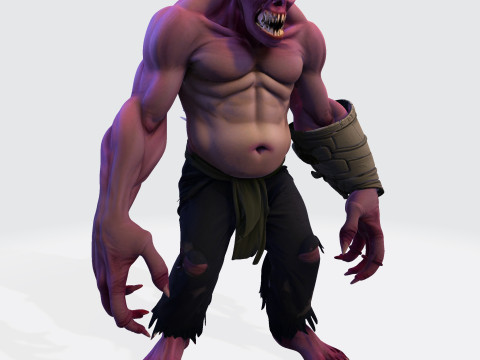 Model Cetak 3D Halloween Poli Tinggi Makhluk Horor Mengerikan untuk Tampilan Kolektor Model Cetak 3D