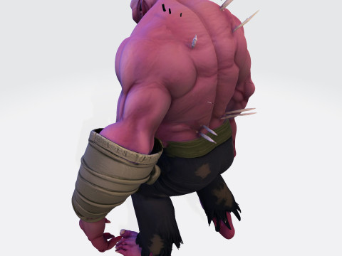 Model Cetak 3D Halloween Poli Tinggi Makhluk Horor Mengerikan untuk Tampilan Kolektor Model Cetak 3D