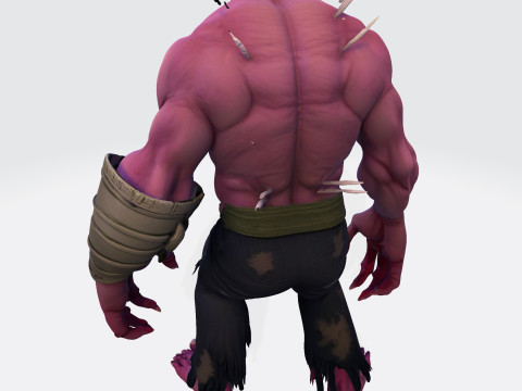 Model Cetak 3D Halloween Poli Tinggi Makhluk Horor Mengerikan untuk Tampilan Kolektor Model Cetak 3D