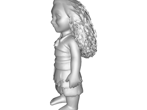 팬 컬렉션 디스플레이용 양식화된 모아나 폴리네시아 히로인 3D 인쇄용 작은 입상 3D 프린트 모델