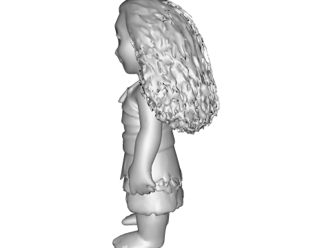 팬 컬렉션 디스플레이용 양식화된 모아나 폴리네시아 히로인 3D 인쇄용 작은 입상 3D 프린트 모델