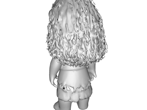 팬 컬렉션 디스플레이용 양식화된 모아나 폴리네시아 히로인 3D 인쇄용 작은 입상 3D 프린트 모델