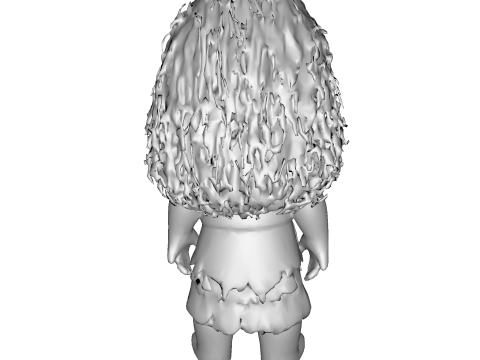 팬 컬렉션 디스플레이용 양식화된 모아나 폴리네시아 히로인 3D 인쇄용 작은 입상 3D 프린트 모델