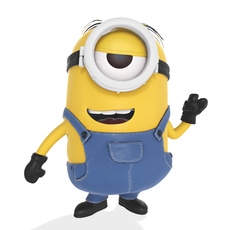 Minion detailliert für den 3D-Druck 3D Druckmodell .c4d .max .obj .3ds .fbx .stl .blend